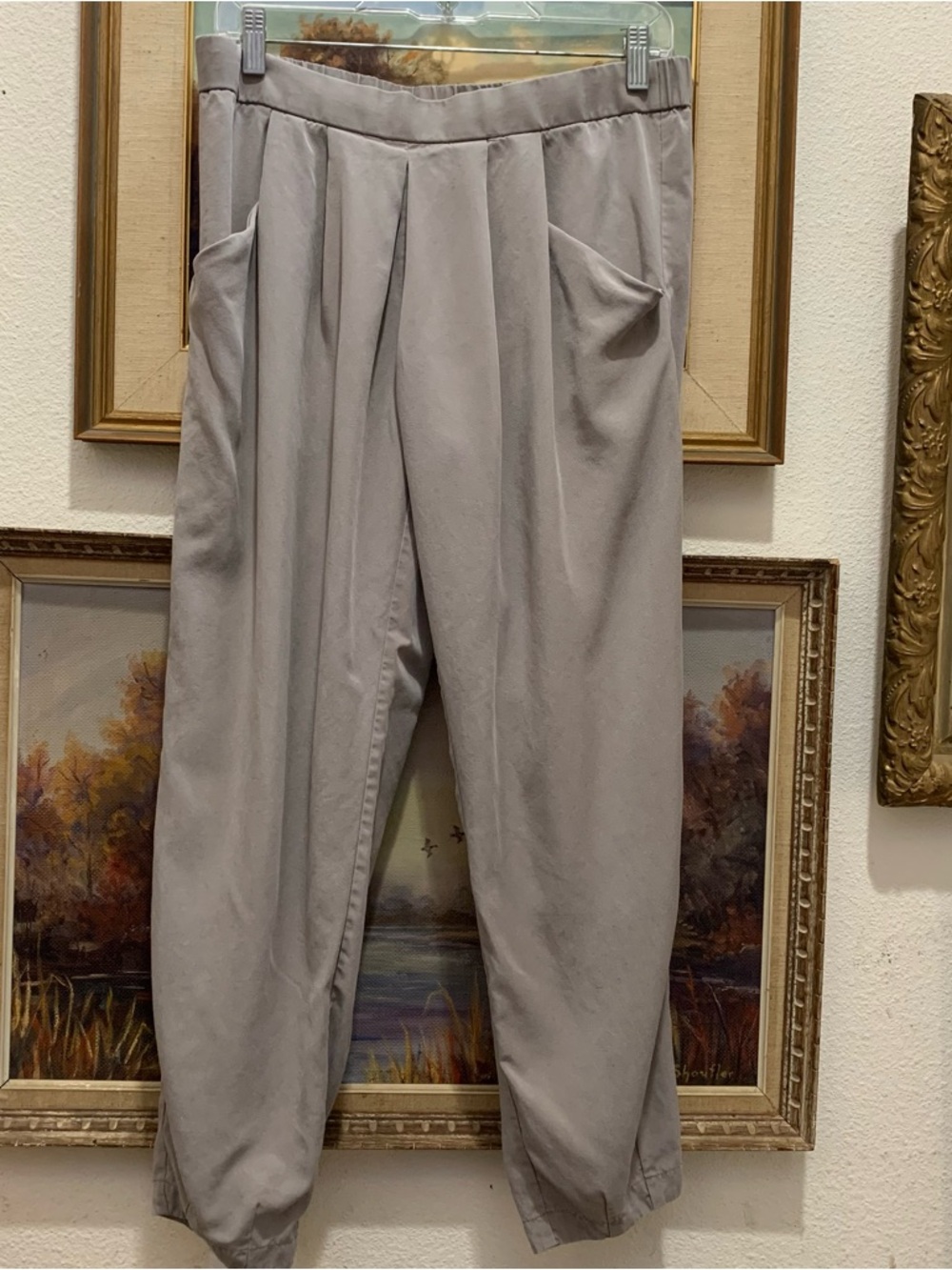 Eileen Fisher silky pleated pants - Picture 2 of 6